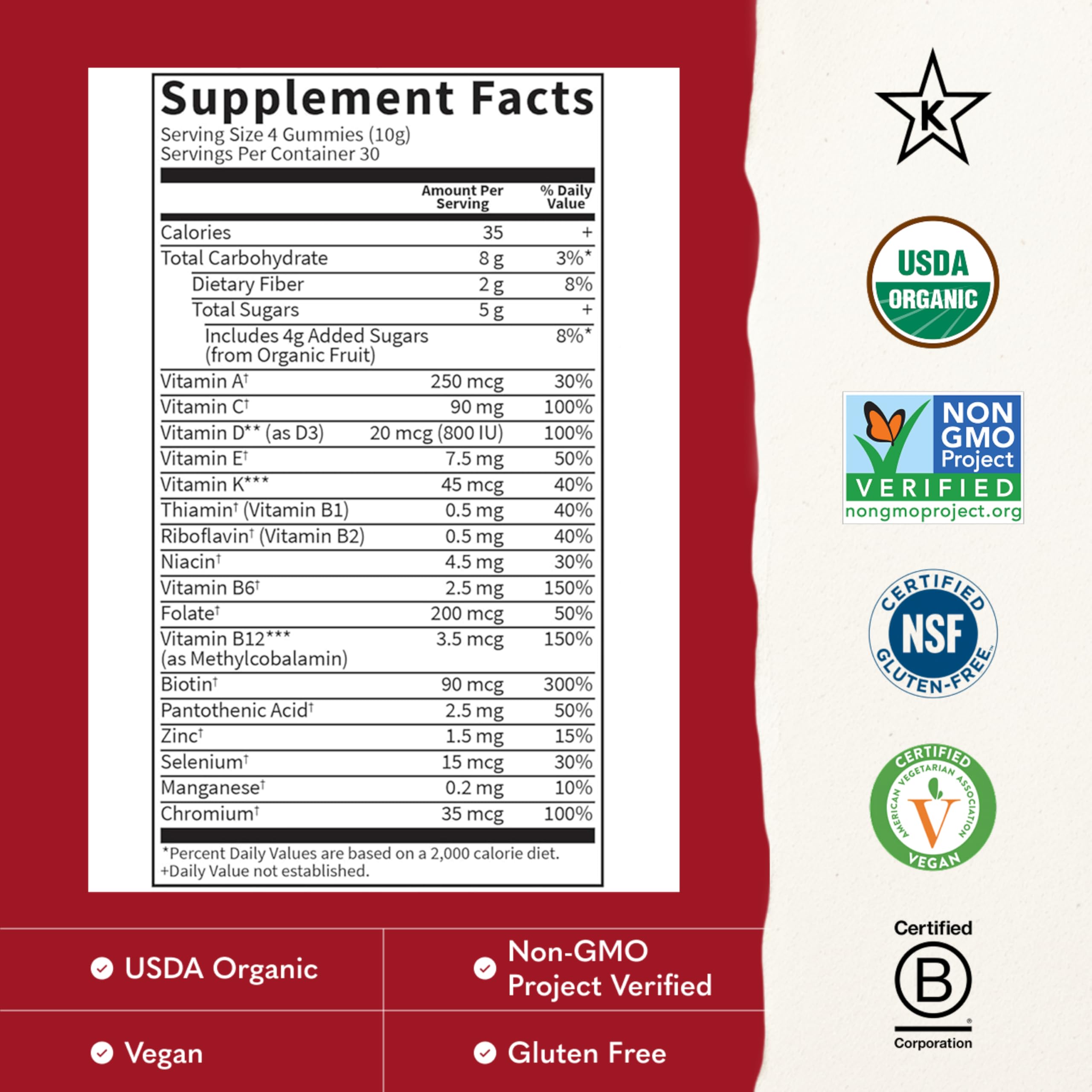 Garden of Life Organics Kids Multivitamin Gummies

