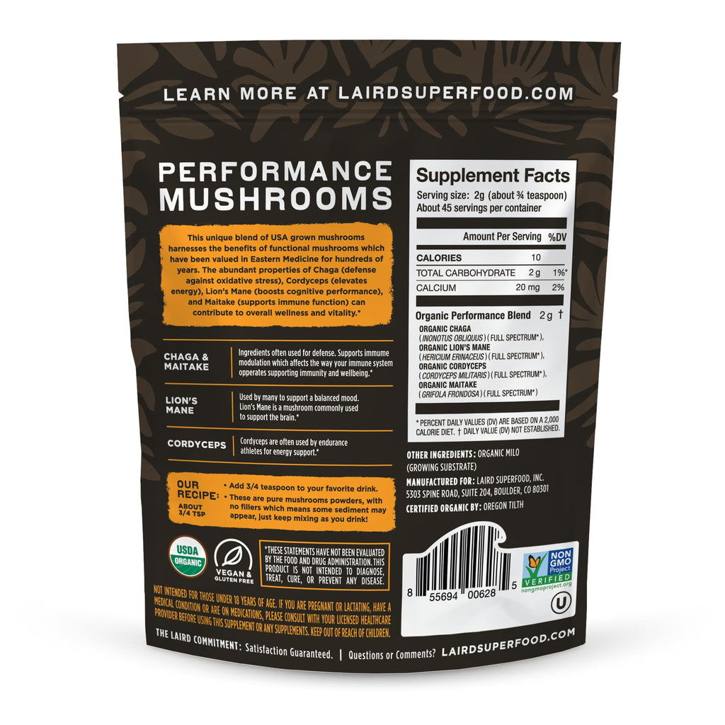 Mushroom Powder Blend for Energy | Laird Superfood


