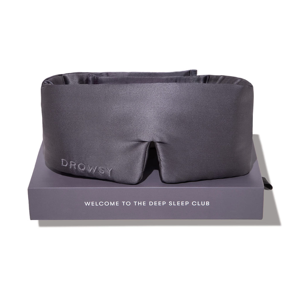 DROWSY Silk Sleep Mask - Face-hugging, padded cocoon in pure Mulberry silk