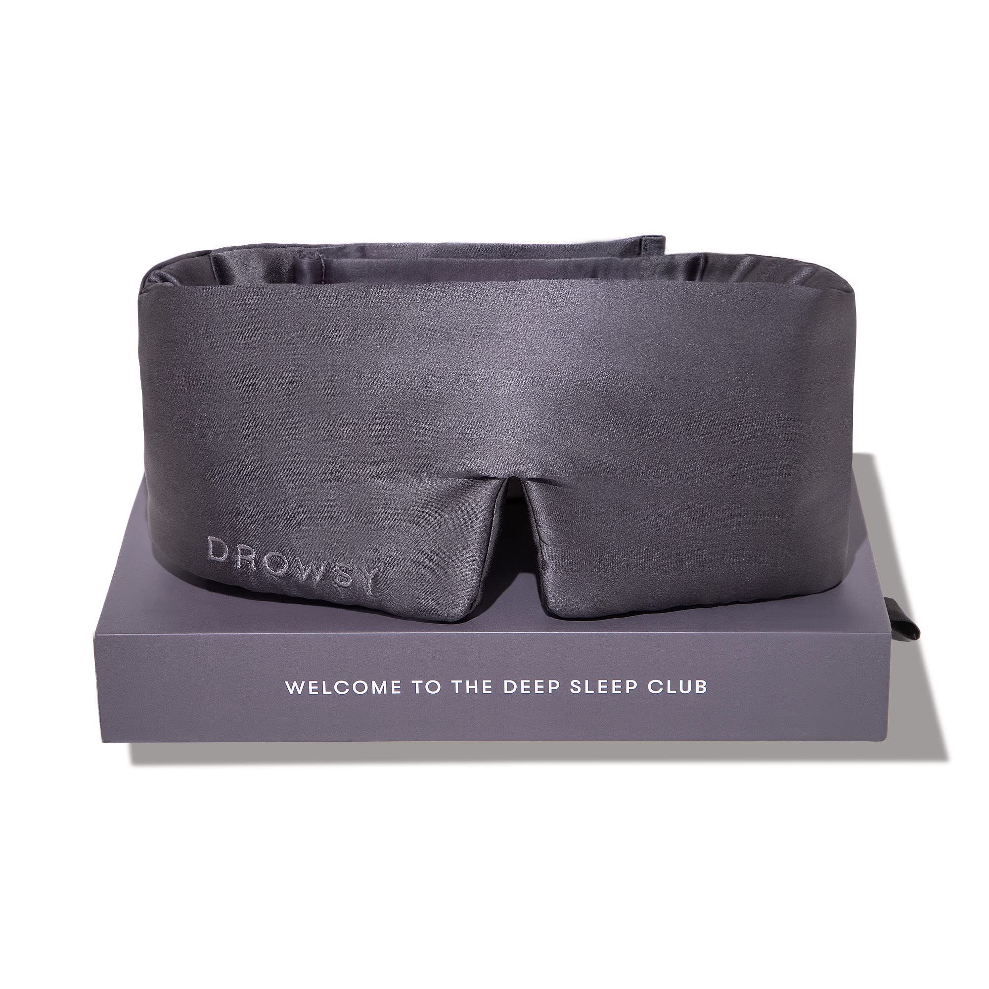 DROWSY Silk Sleep Mask - Face-hugging, padded cocoon in pure Mulberry silk