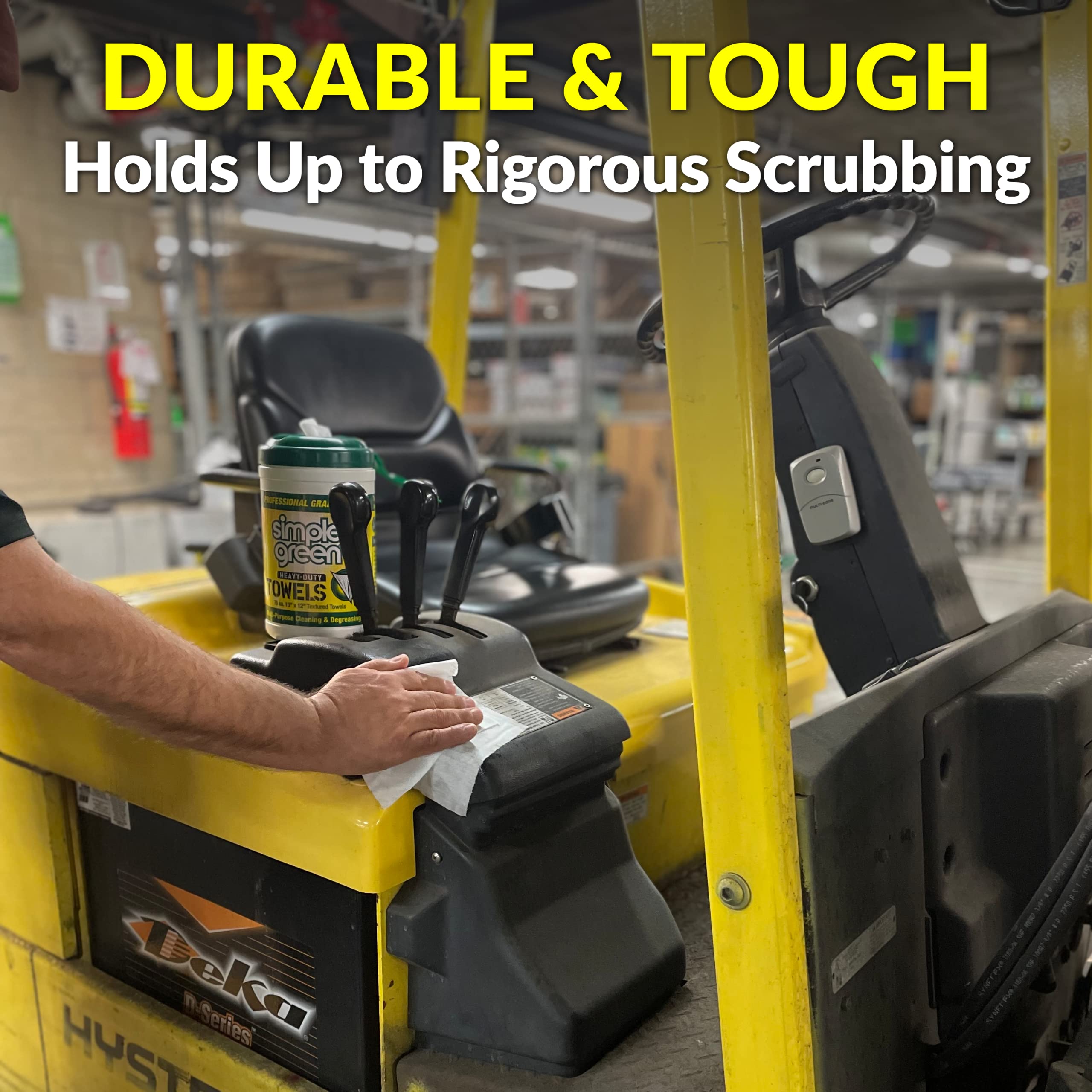 Simple Green Heavy-Duty Cleaning Towels | All-Purpose Wipes

