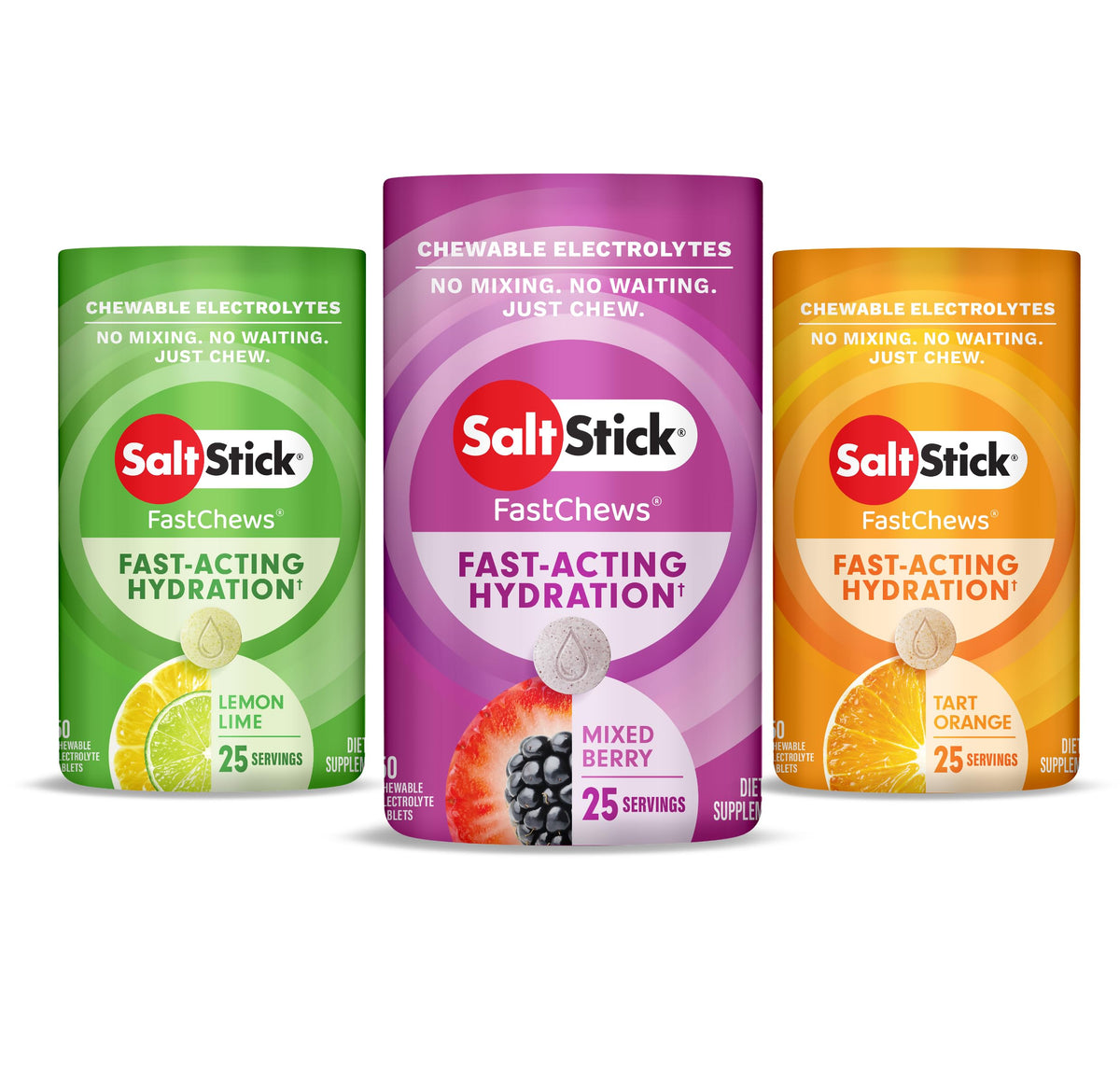 SaltStick Electrolyte FastChews Chewable Tablets for Hydration