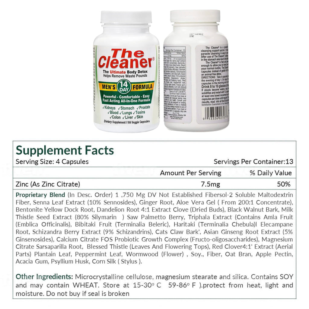 Century Systems The Cleaner Detox for Men | Cleansing

