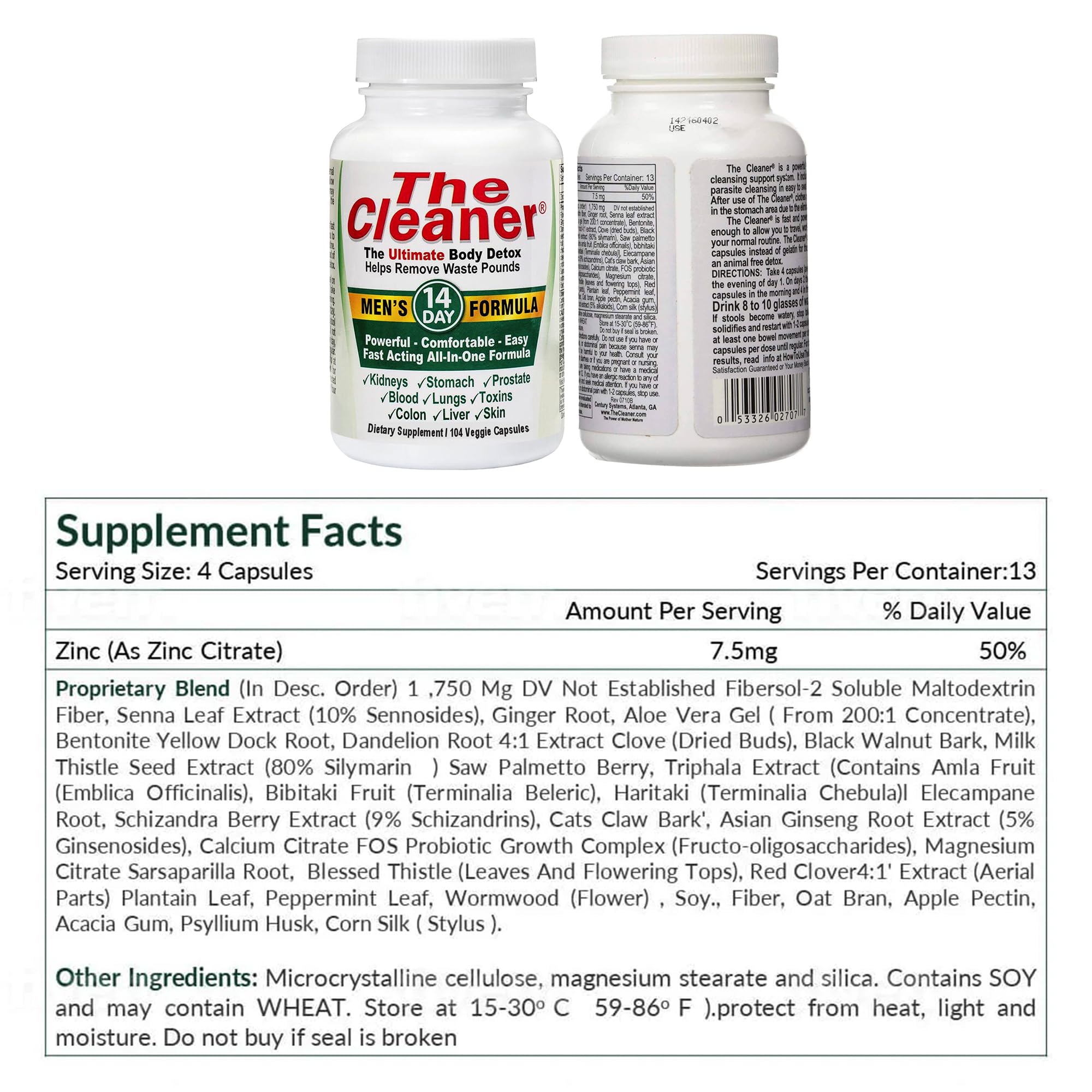 Century Systems The Cleaner Detox for Men | Cleansing

