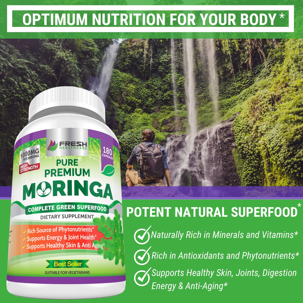 FRESH HEALTHCARE Moringa Supplement | Energy & Immunity

