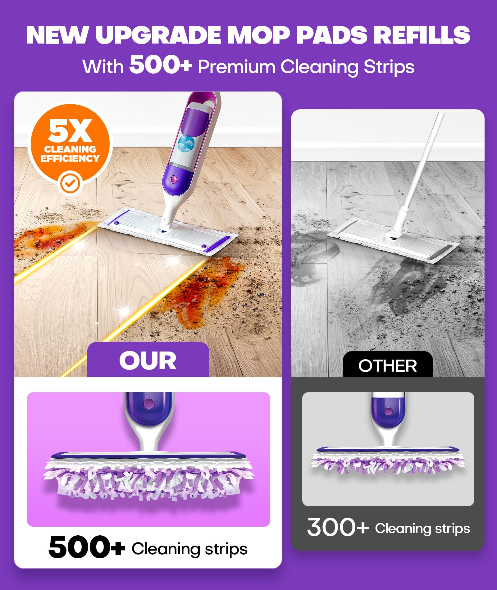 Power Mop Refill Pads by Domudy – Disposable


