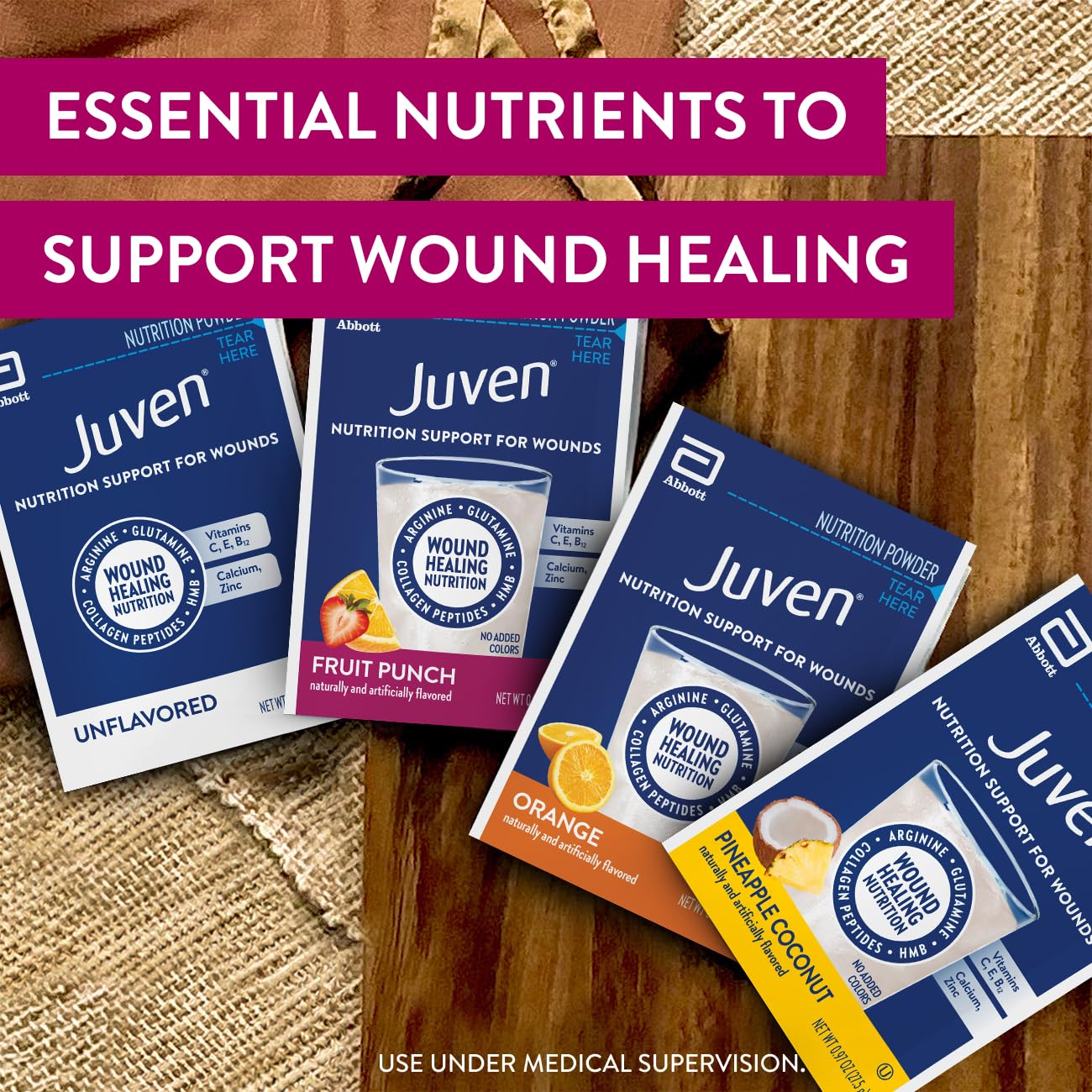 Juven Therapeutic Nutrition Drink Powder Amino Acids HMB

