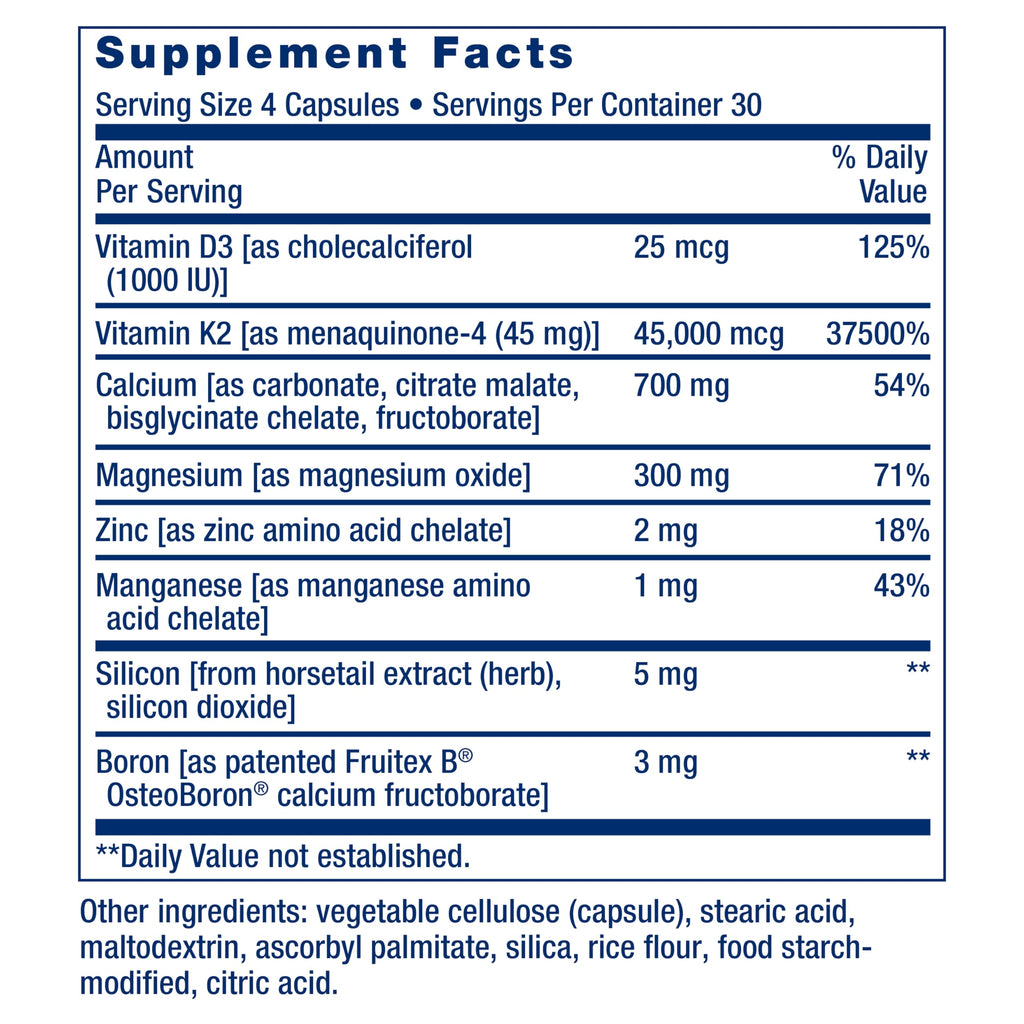 Life Extension Calcium Supplement – Bone Restore Elite

