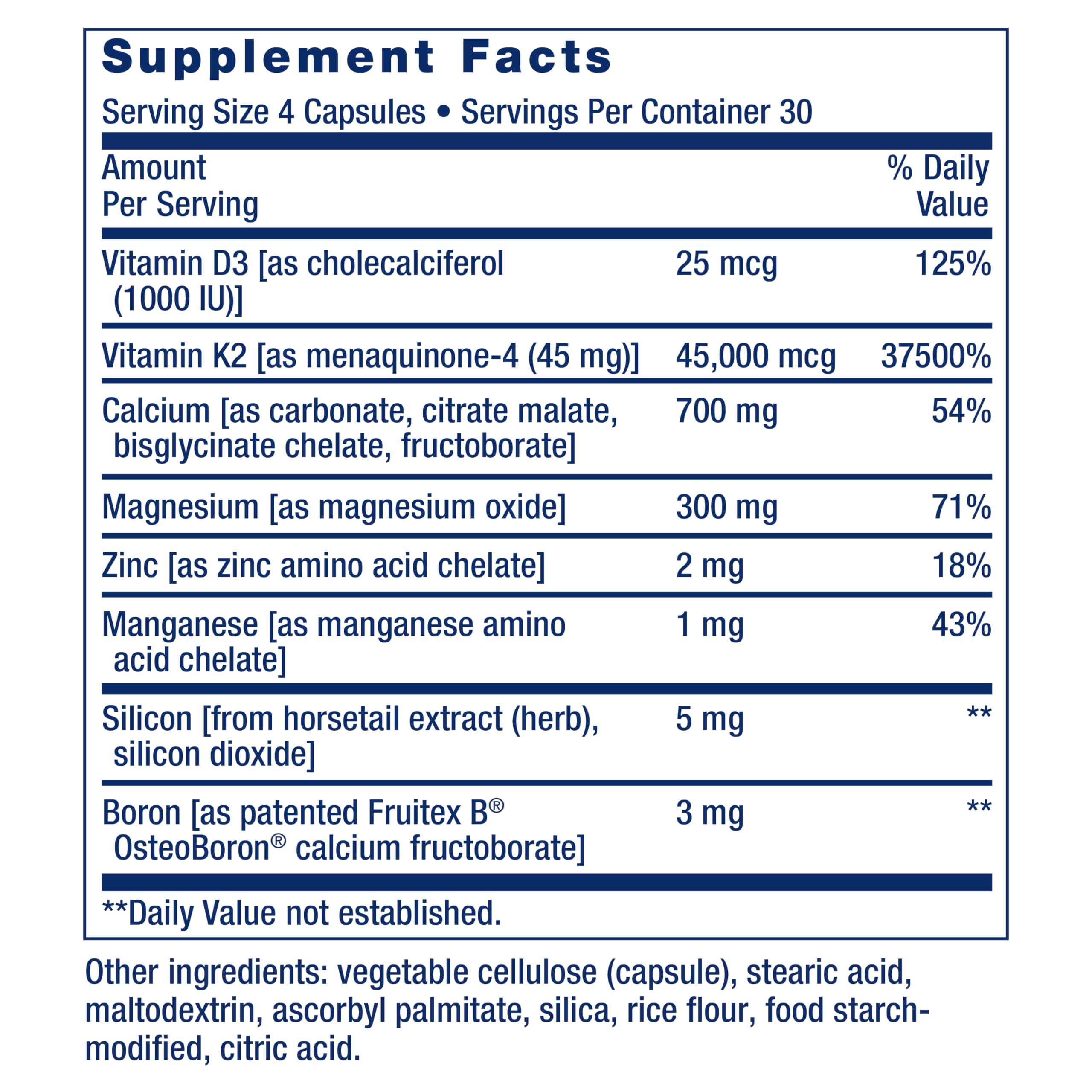 Life Extension Calcium Supplement – Bone Restore Elite

