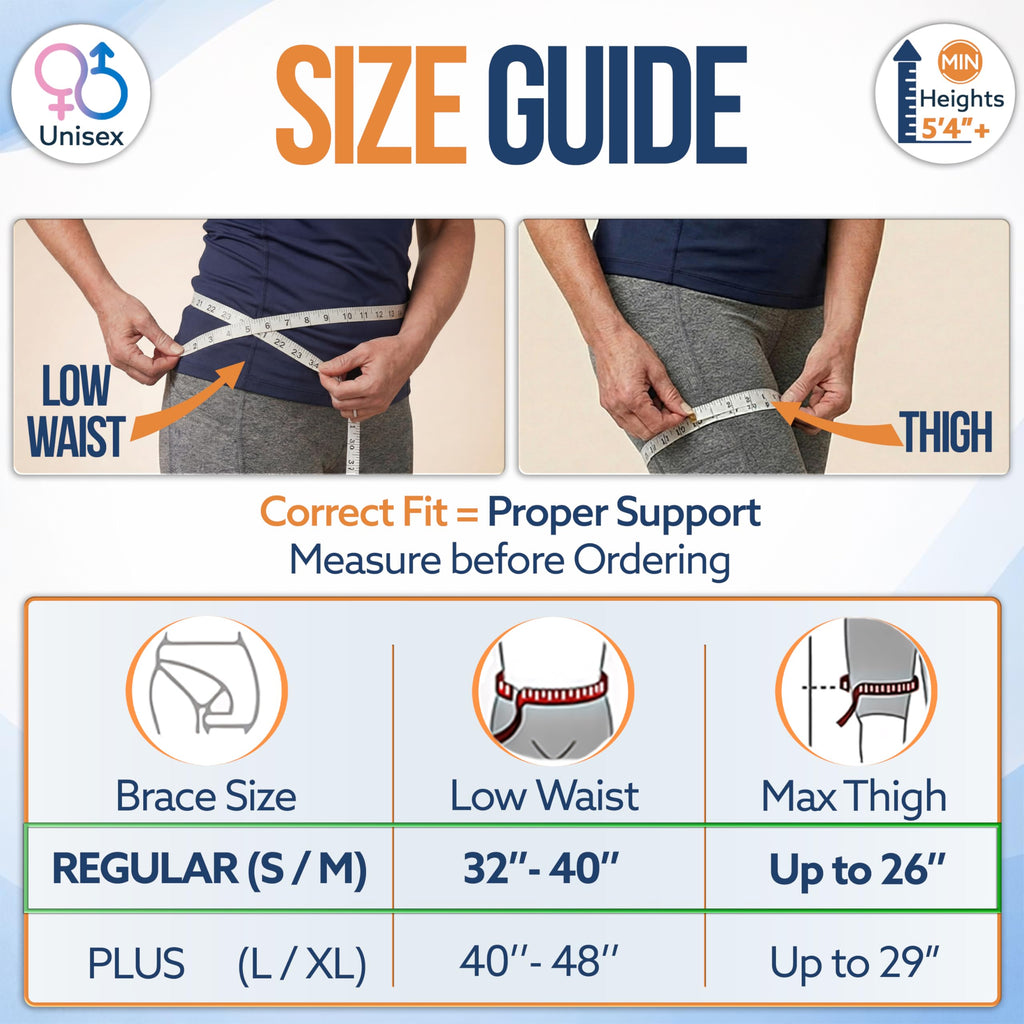 Hip Brace for Sciatica Pain Relief - Adjustable Compression

