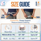 Hip Brace for Sciatica Pain Relief - Adjustable Compression

