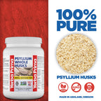 Yerba Prima Psyllium Whole Husks Fiber for Gut Health

