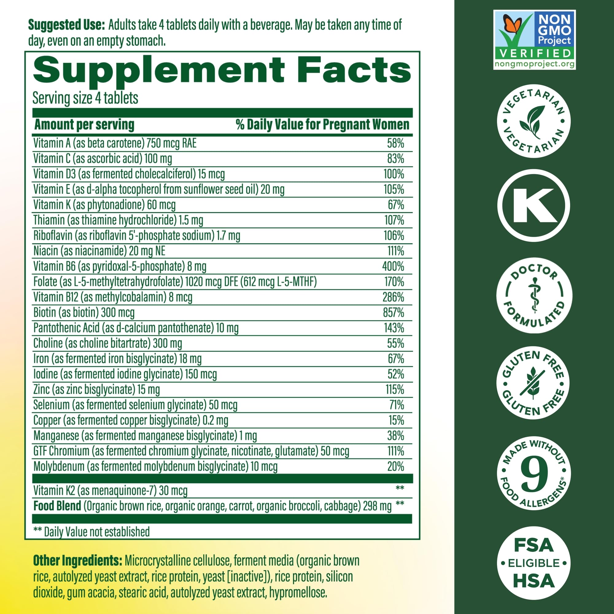 MegaFood Baby & Me 2 Prenatal Minis - Prenatal Vitamin

