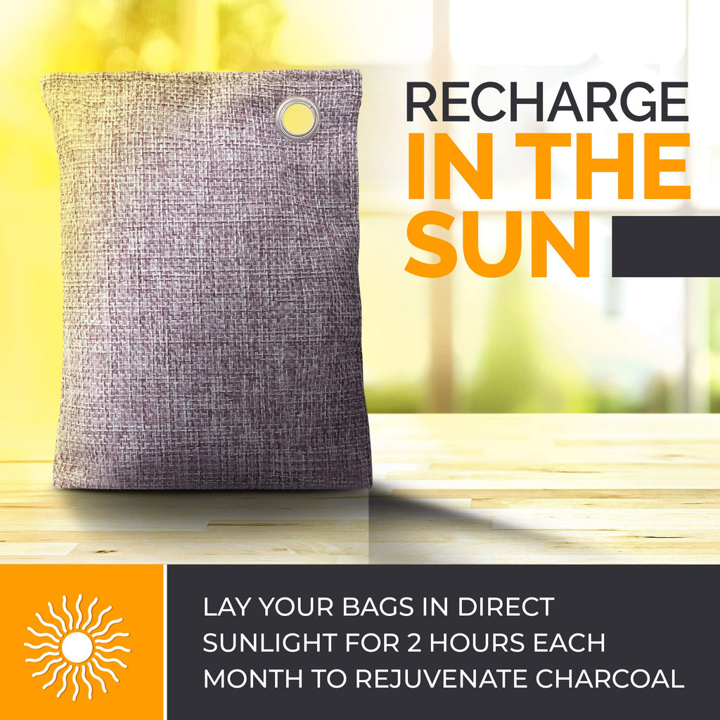 Activated Charcoal Odor Absorber Bags with Hooks

