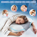 VJASAD Cervical Neck Pillow with Memory Foam

