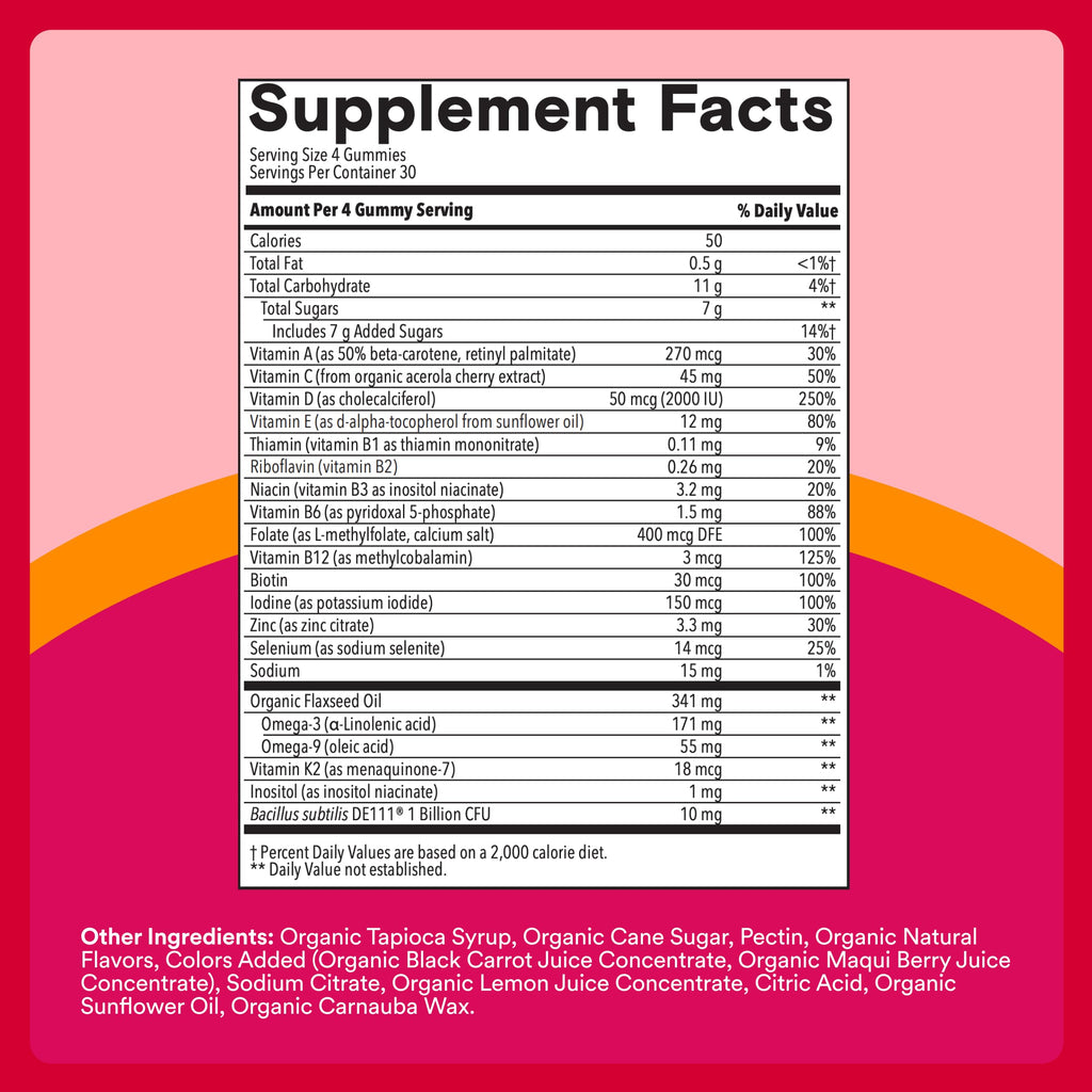SmartyPants Organic Women's Multivitamin Gummies

