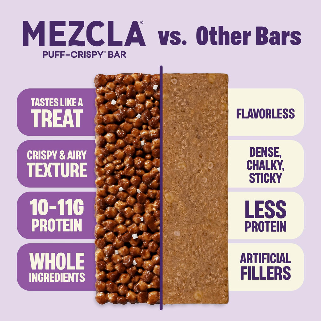 Mezcla Puff-Crispy Plant Based Protein Bars


