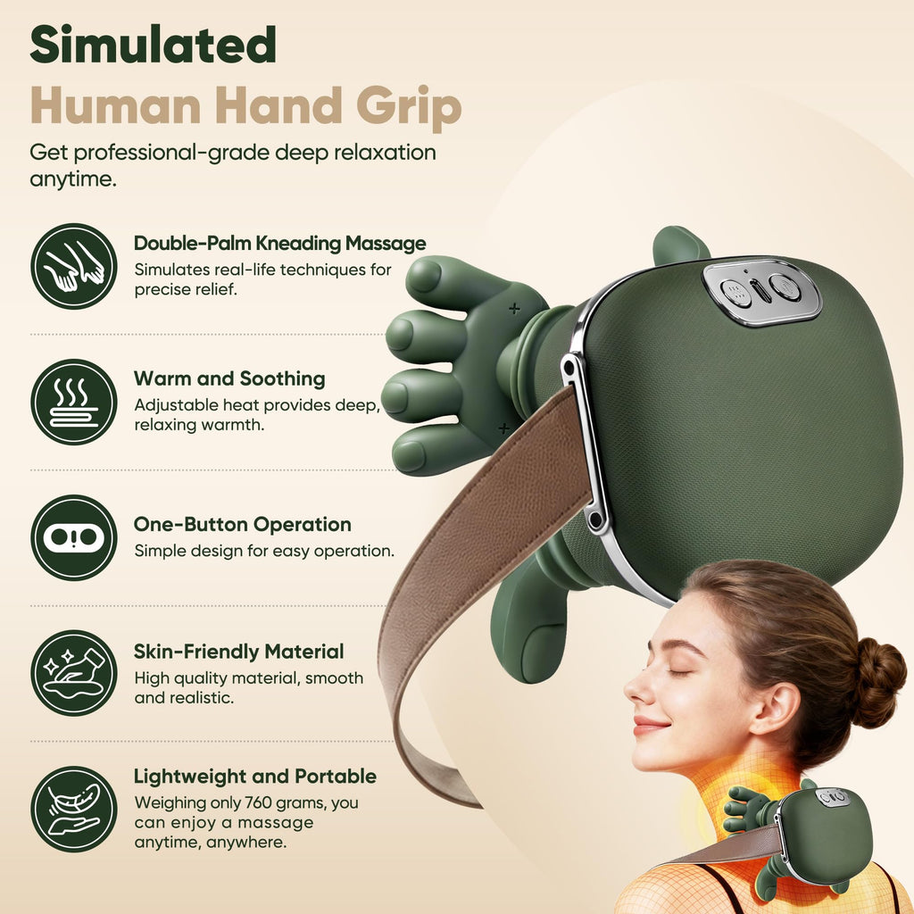 Shoulder and Neck Massager with Heated 4D Kneading

