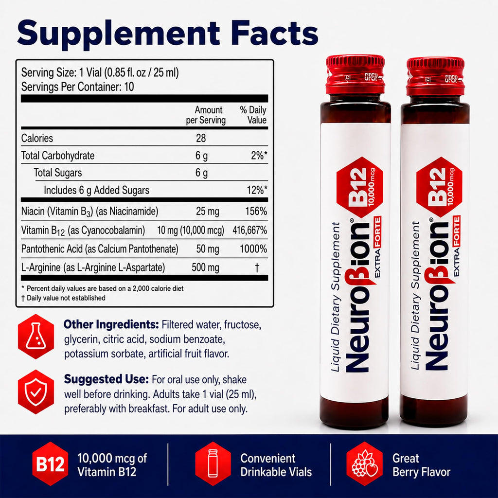 Neurobion Extra Forte B12 Liquid Dietary Supplement

