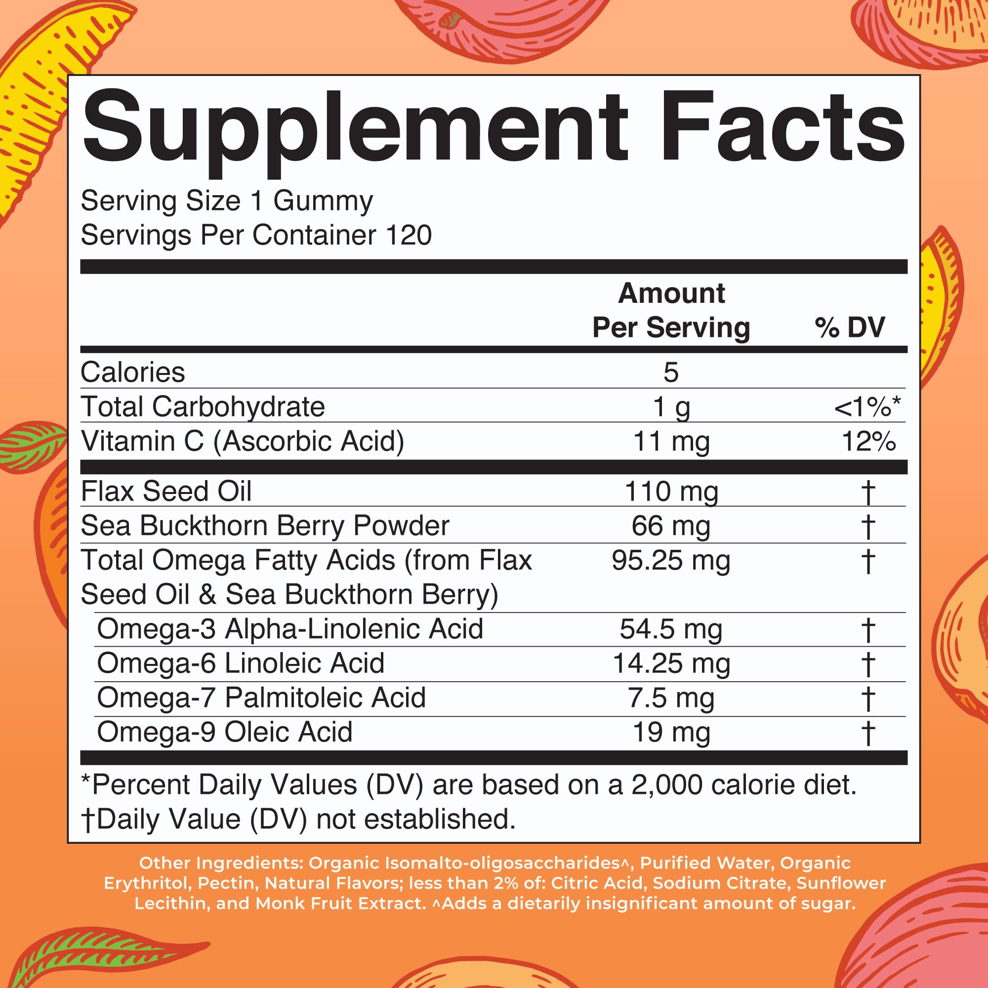 MaryRuth Organics Vegan Omega 3-6-7-9 Gummies

