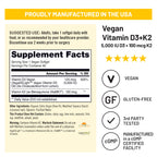 NatureWise Vegan Vitamin D3 + K2 | 5000IU + 100mcg

