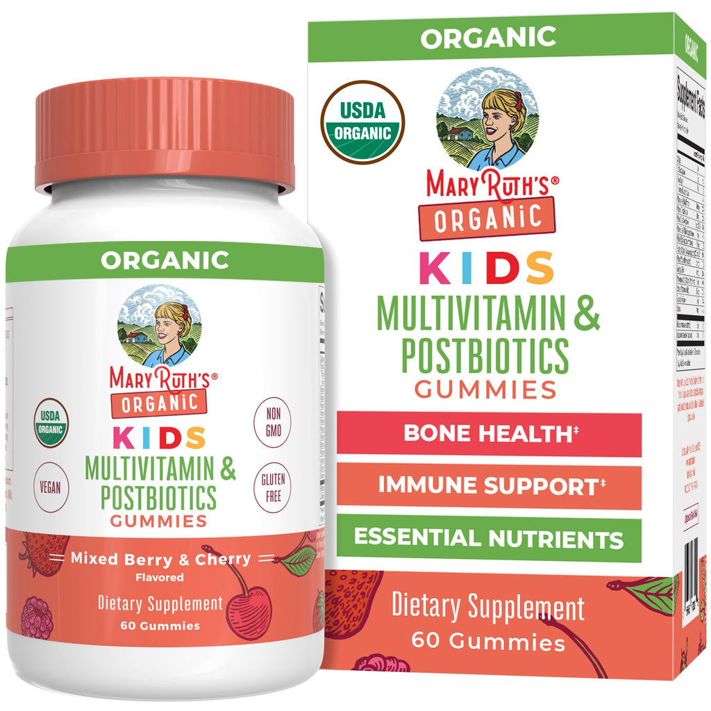 MaryRuth's Multivitamin Gummies with Postbiotics | USDA Organic

