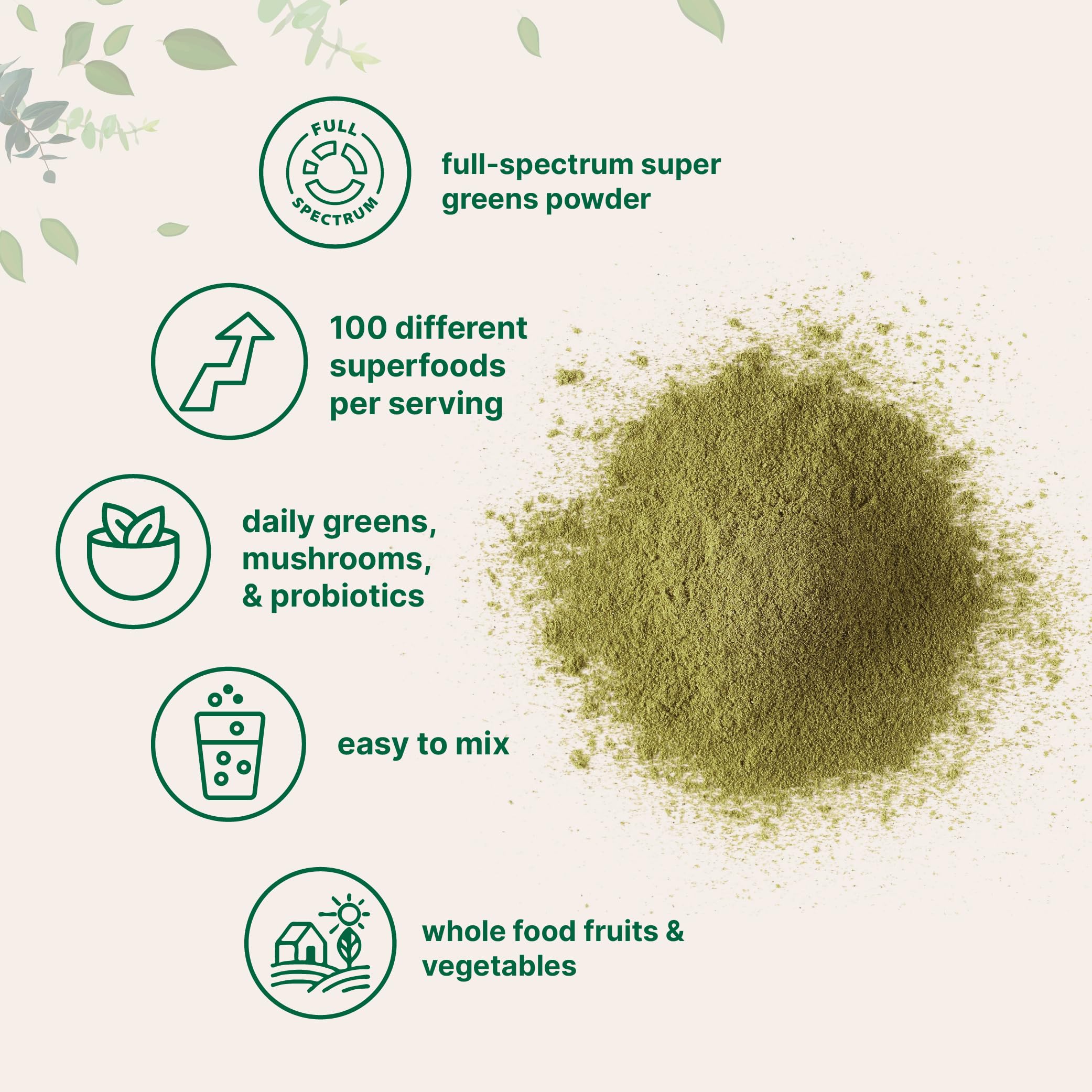 Micro Ingredients Super Greens Powder | Plant-Based


