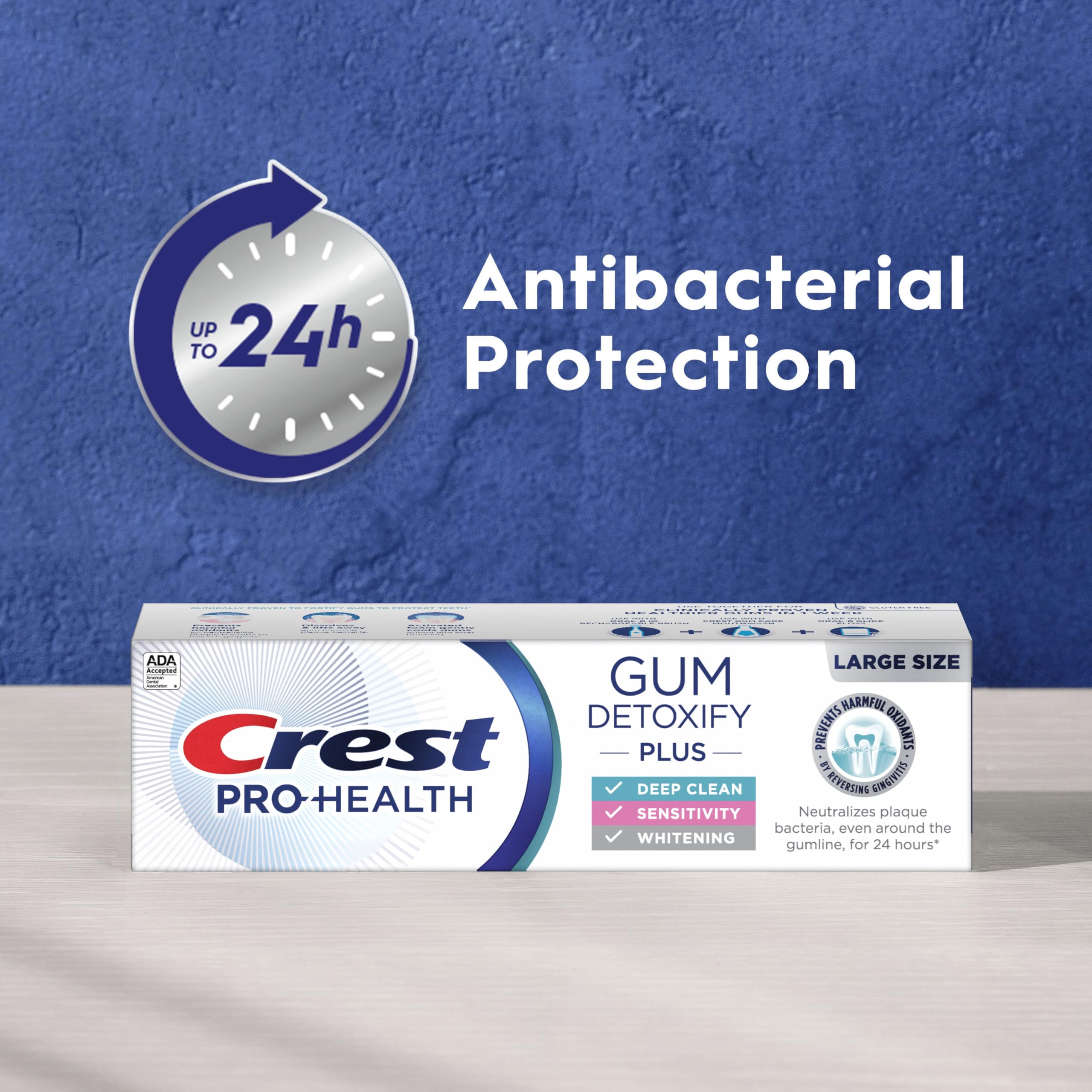 Toothpaste Crest Pro-Health Gum Detoxify Plus | Gum Health

