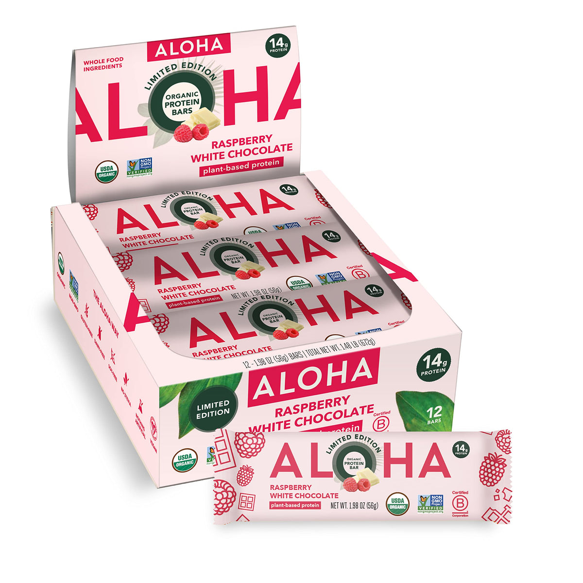 ALOHA Organic Plant Based Protein Bars