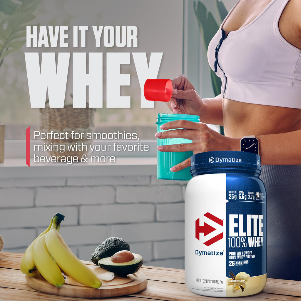 Dymatize Elite 100% Whey Protein Powder with L-Leucine

