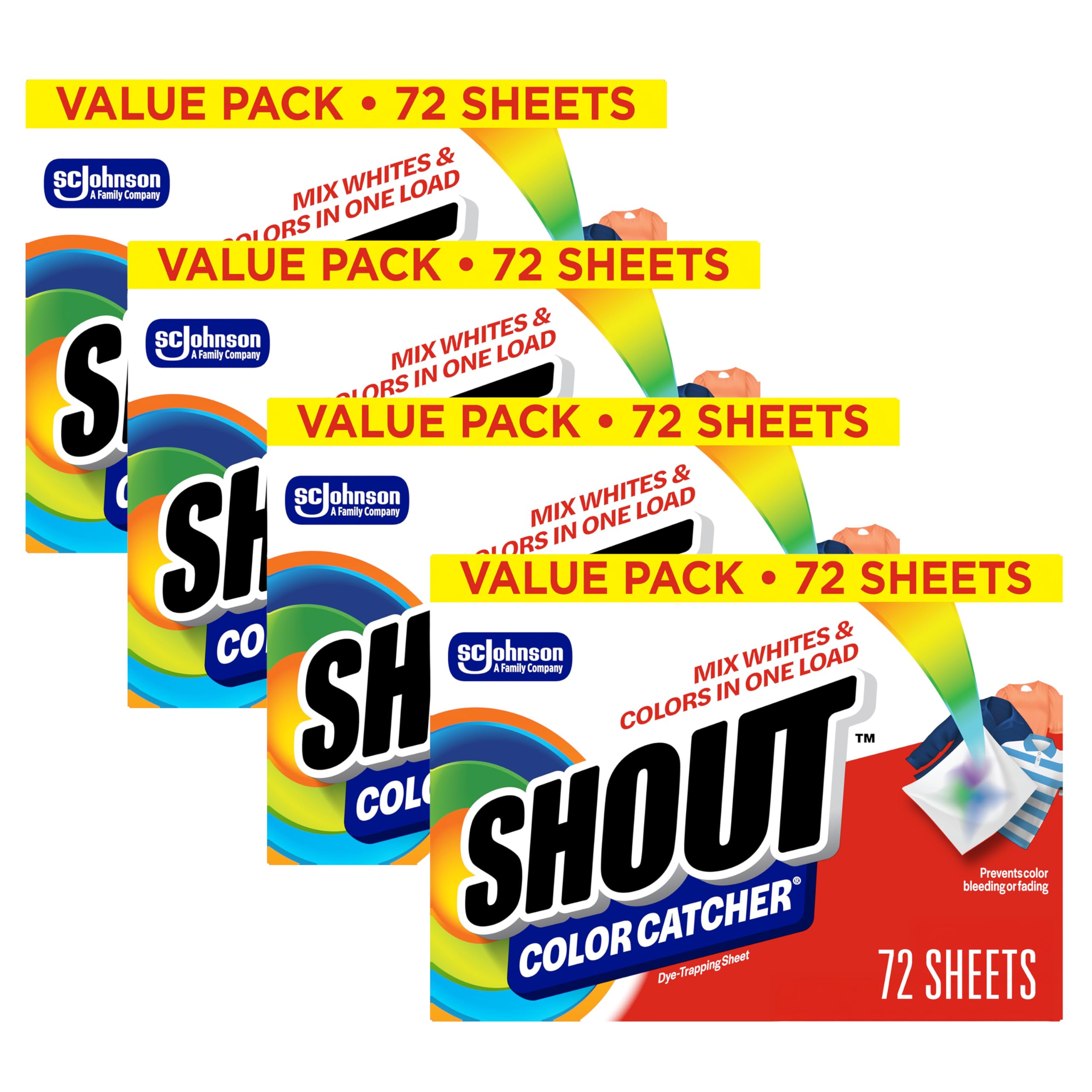 Shout Color Catcher Sheets - Dye-Trapping for Laundry

