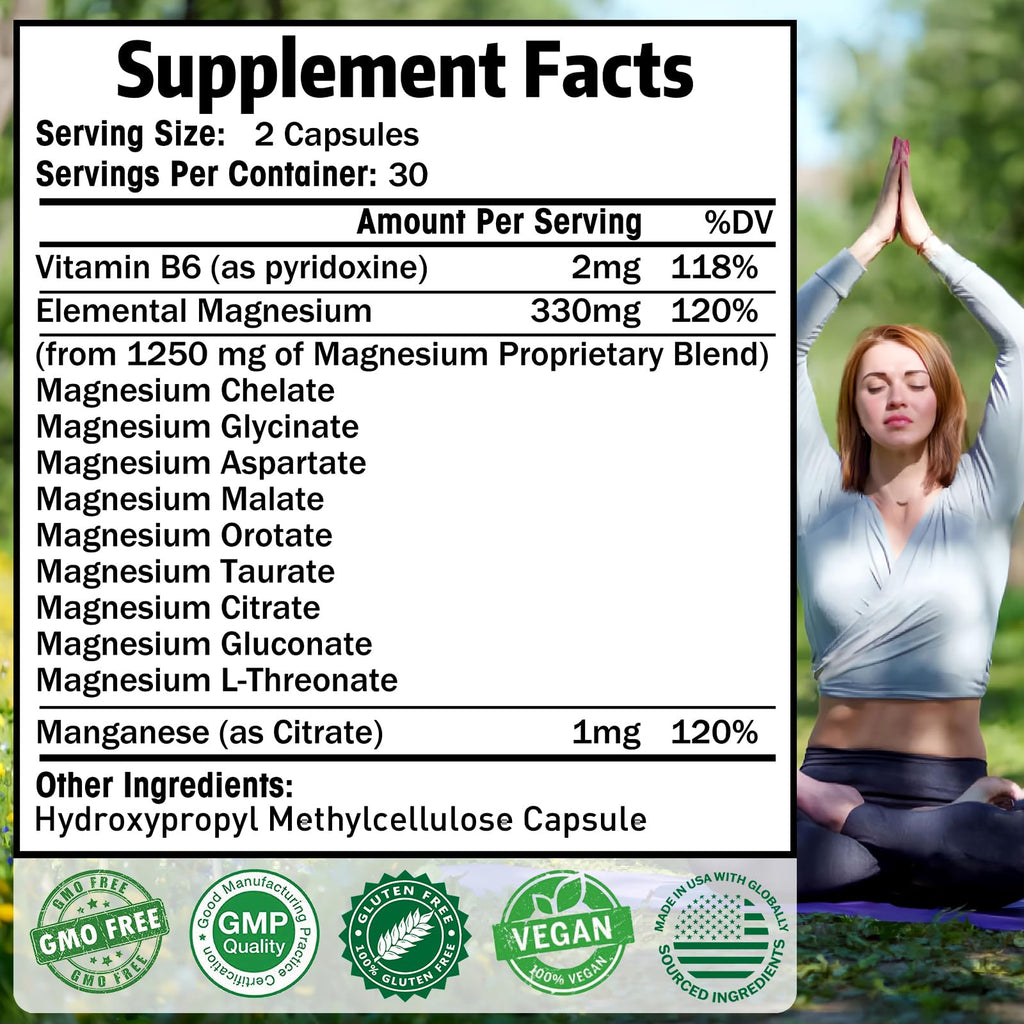 Magnesium Supplement for Muscle & Brain Support

