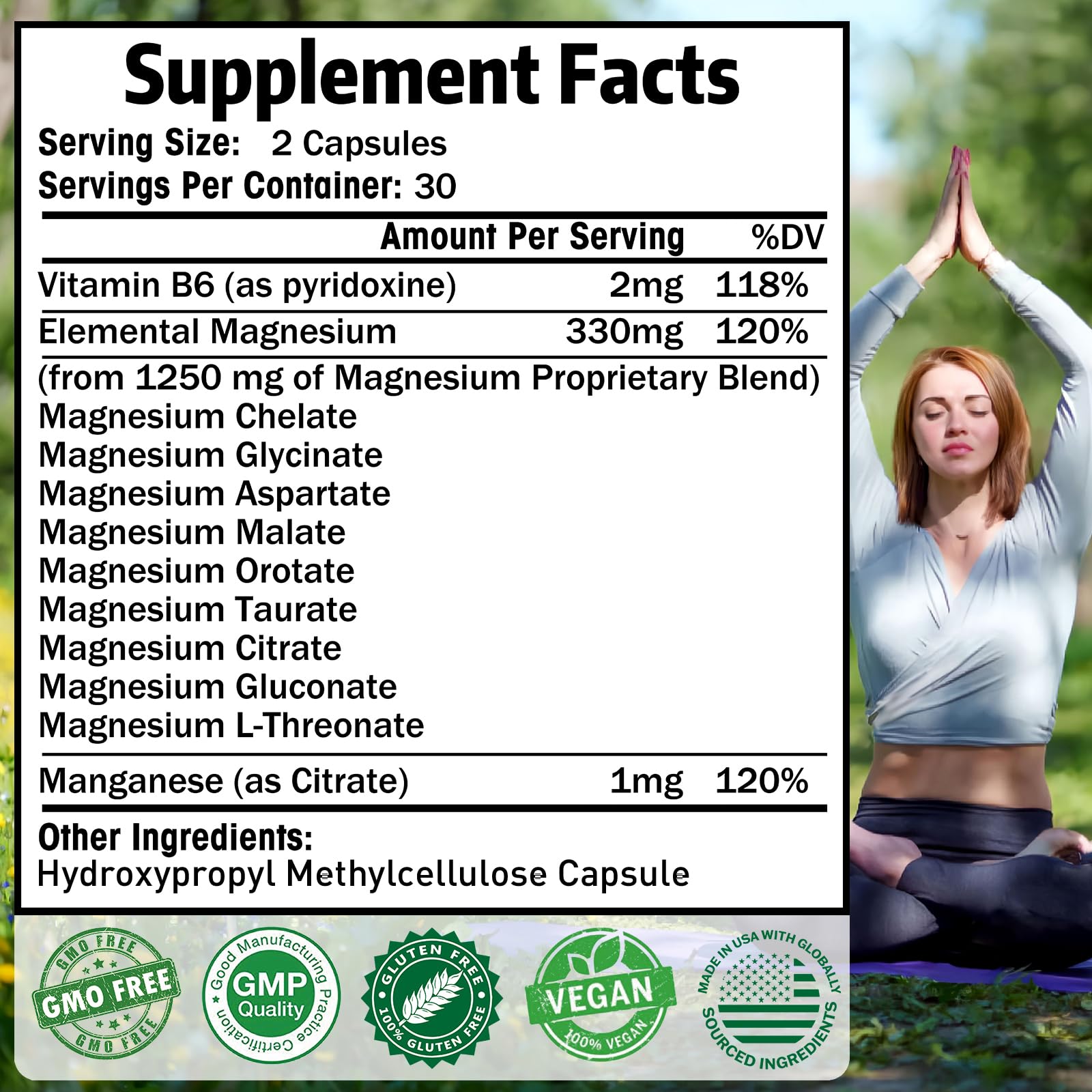 Magnesium Supplement for Muscle & Brain Support

