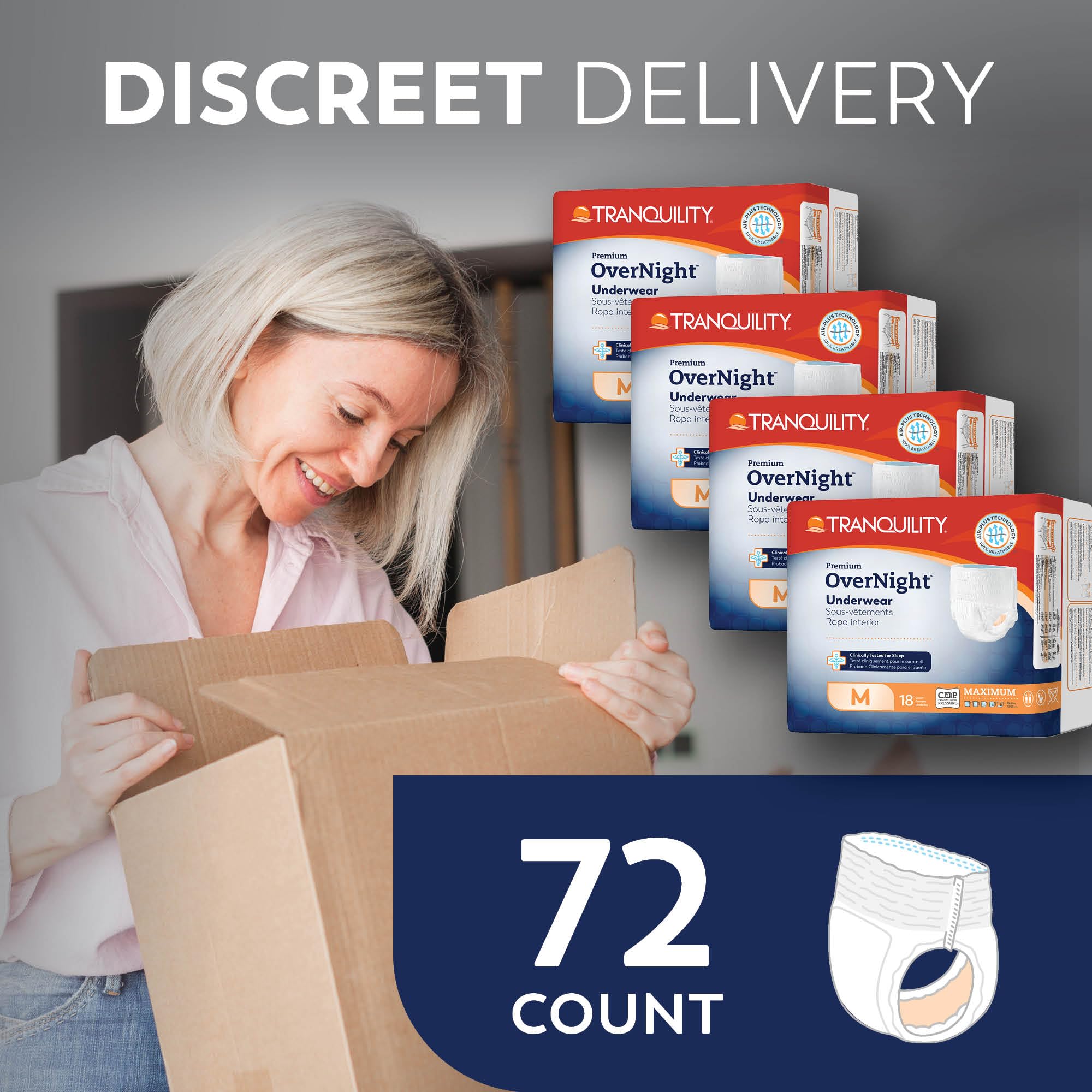OverNight Disposable Absorbent Underwear by Tranquility

