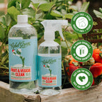 Rebel Green Fruit & Veggie Clean | Plant-Based Produce Wash

