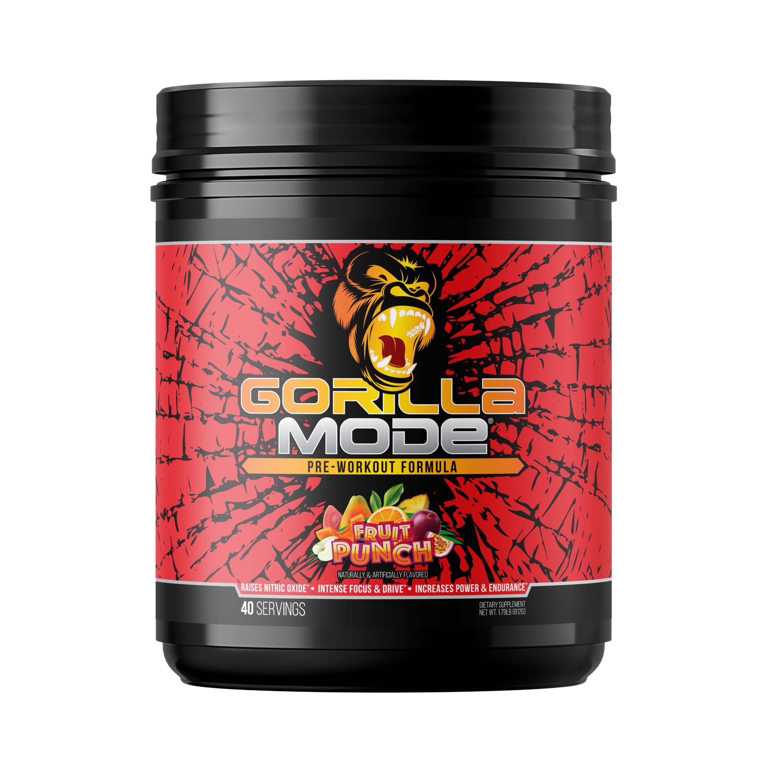 Gorilla Mode Pre Workout - High-Potency Pumps, Energy & Focus