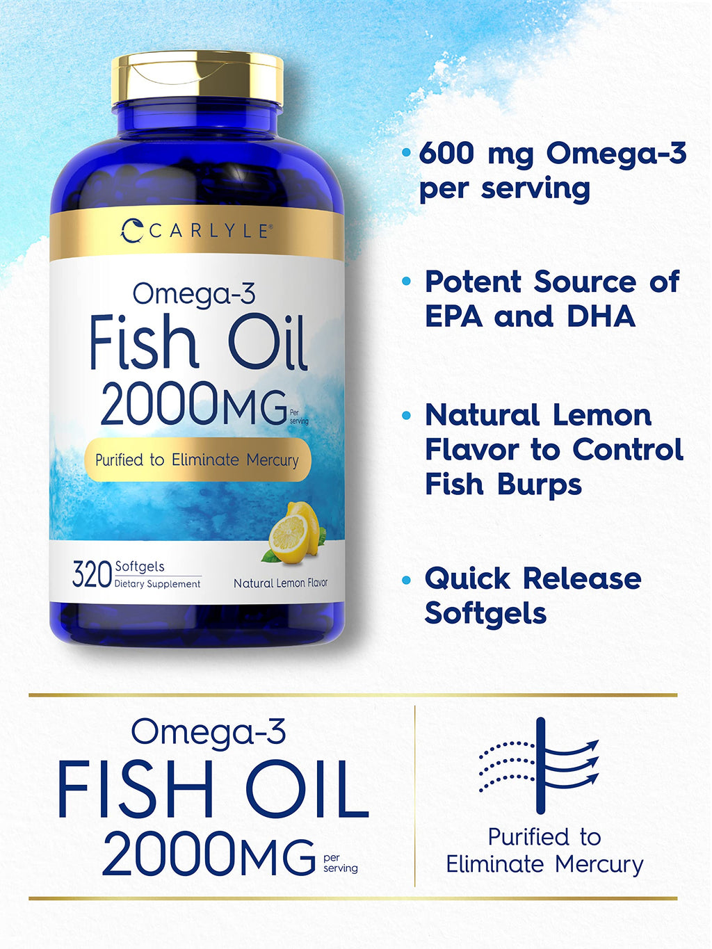 Carlyle Fish Oil Omega-3 Supplements | Premium Quality

