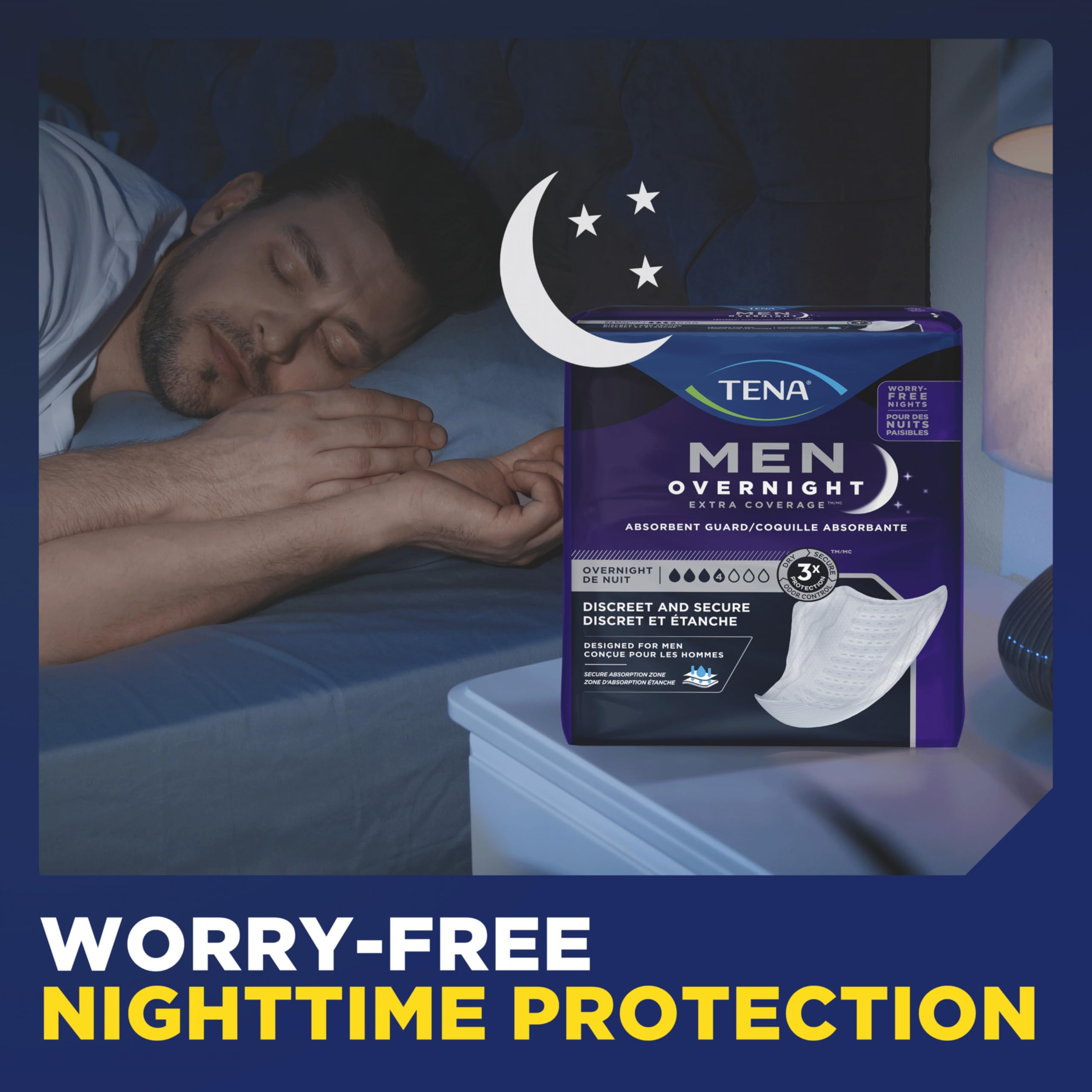 TENA Men's Incontinence Guards Day & Night Absorbency

