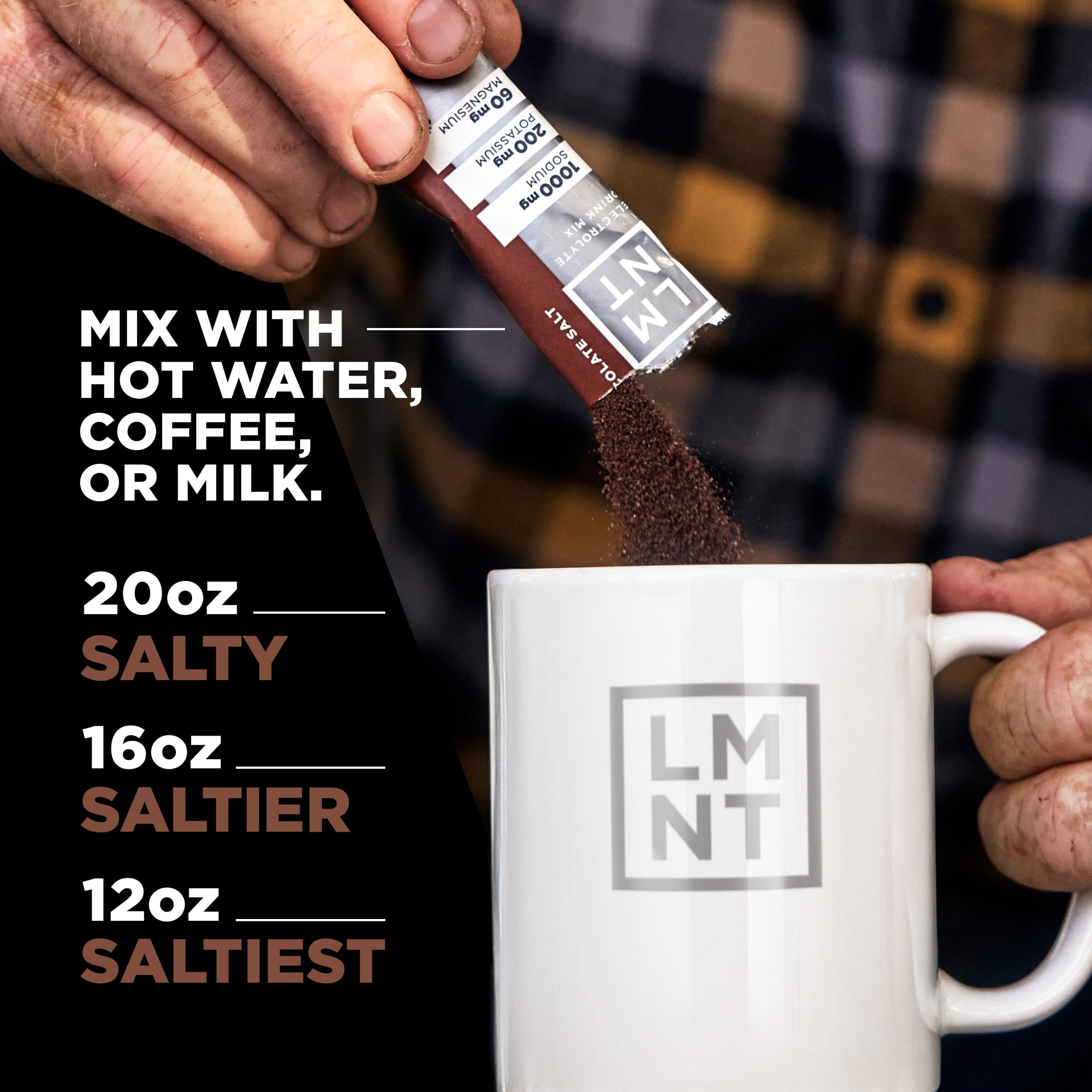 LMNT Zero Sugar Hot Chocolate or Coffee Mixer

