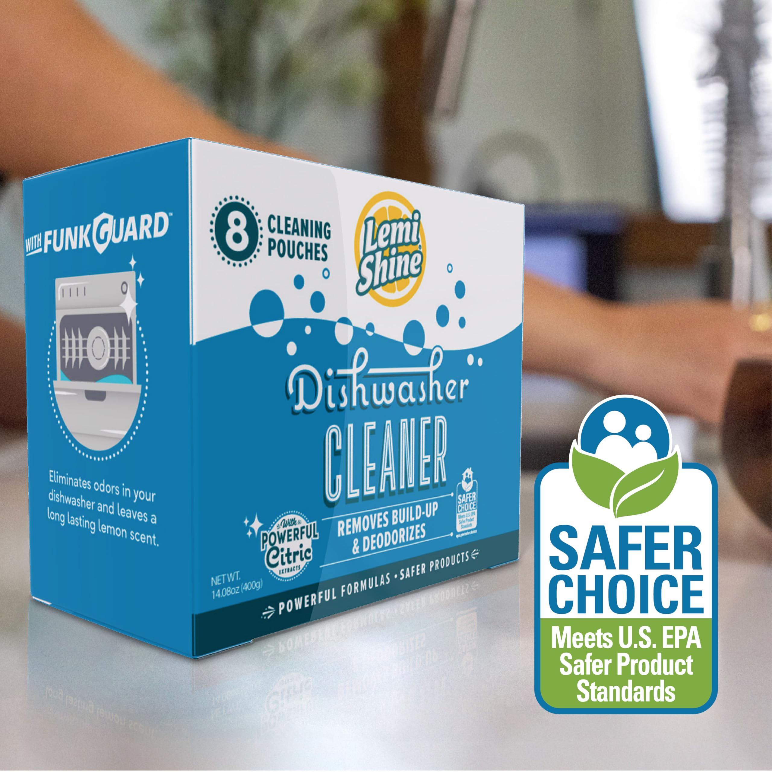 Lemi Shine Natural Dishwasher Cleaner with Citric Acid


