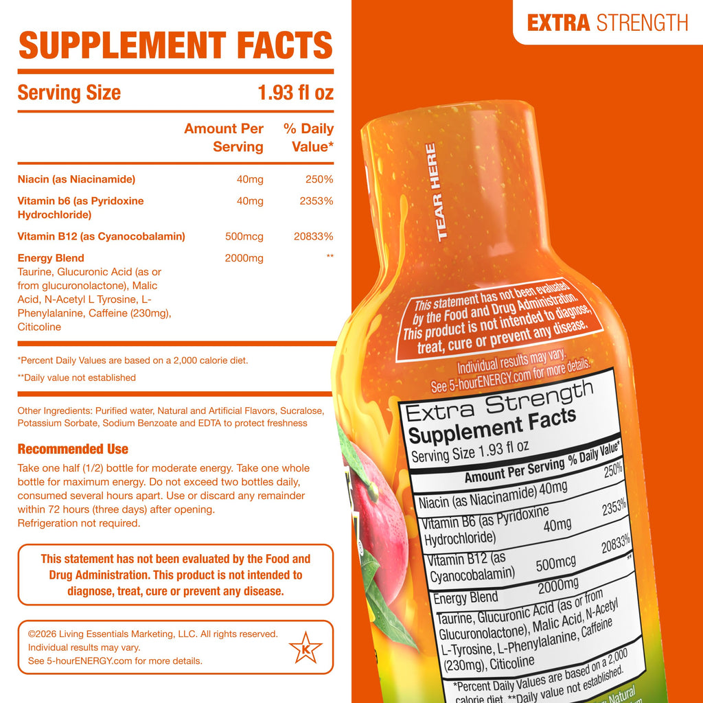 5-hour ENERGY Energy Shot | Quick, Portable Caffeine Boost


