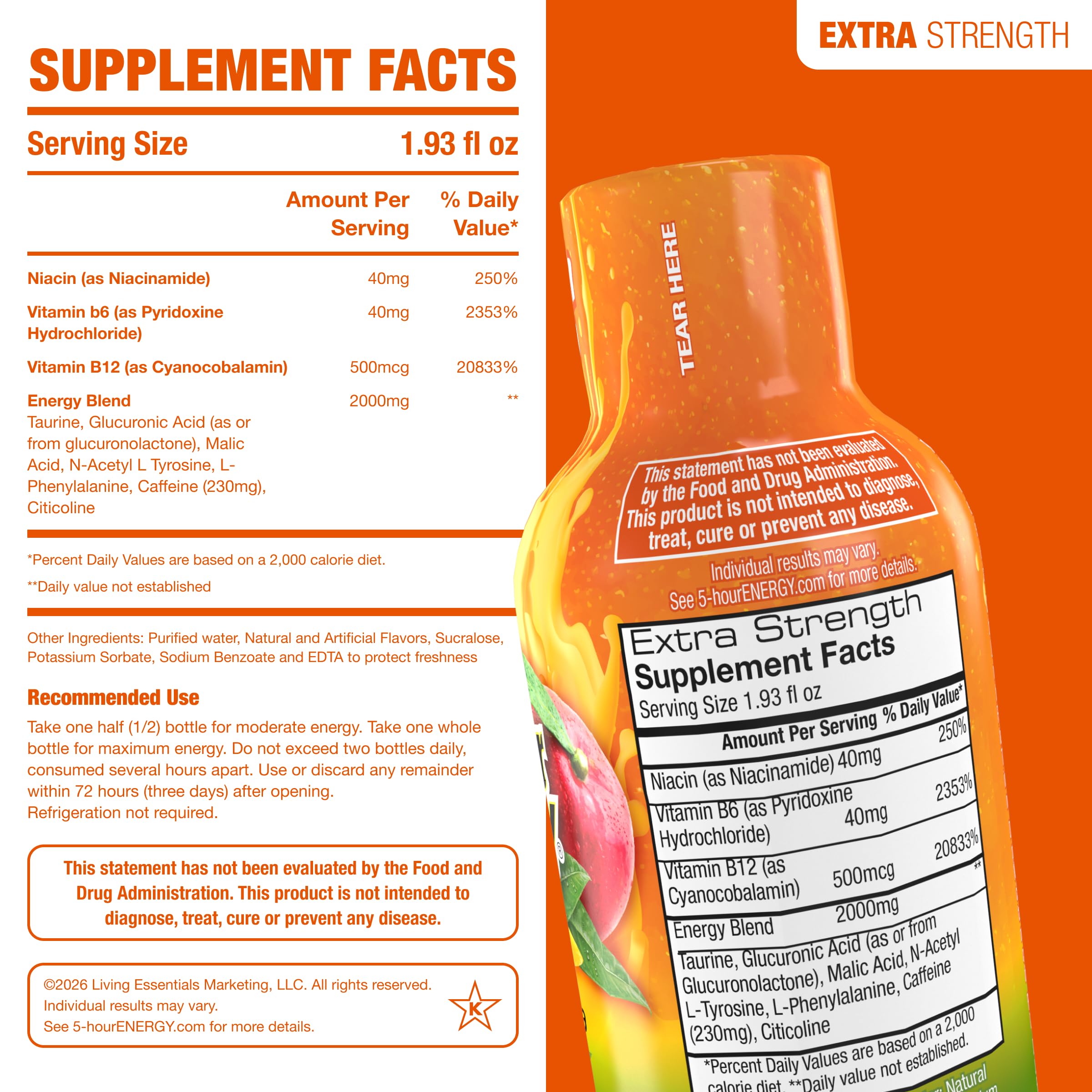 5-hour ENERGY Energy Shot | Quick, Portable Caffeine Boost

