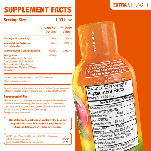 5-hour ENERGY Energy Shot | Quick, Portable Caffeine Boost

