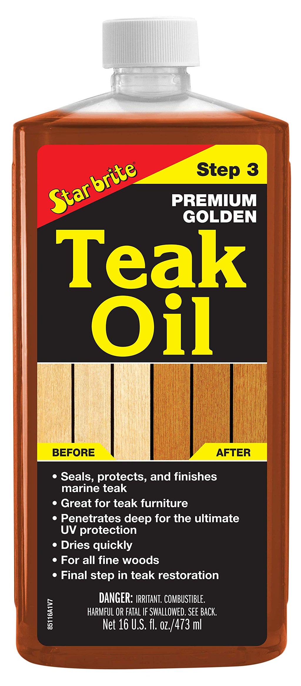 STAR BRITE Premium Golden Teak Oil for Outdoor Wood | Finish

