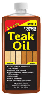 STAR BRITE Premium Golden Teak Oil for Outdoor Wood | Finish

