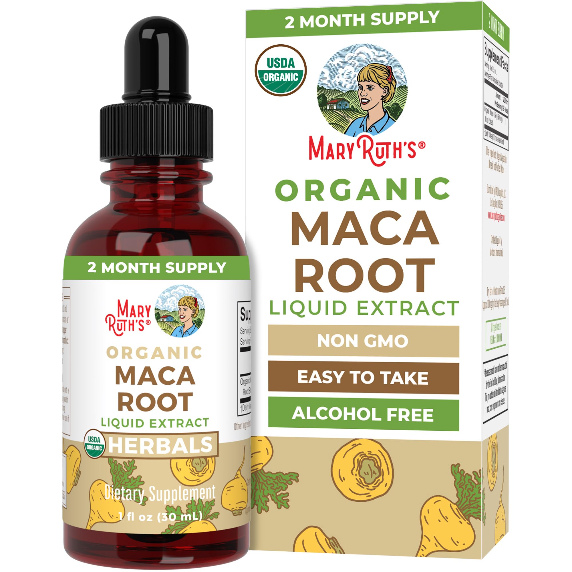MaryRuth's Maca Root Liquid Drops Dietary Supplement

