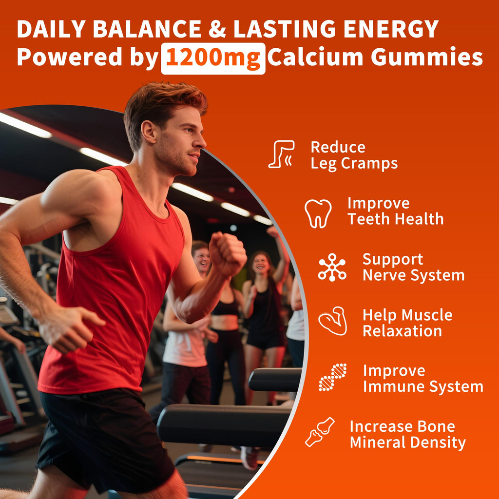 Calcium Citrate Gummies with Vitamin D3 for Bone Support

