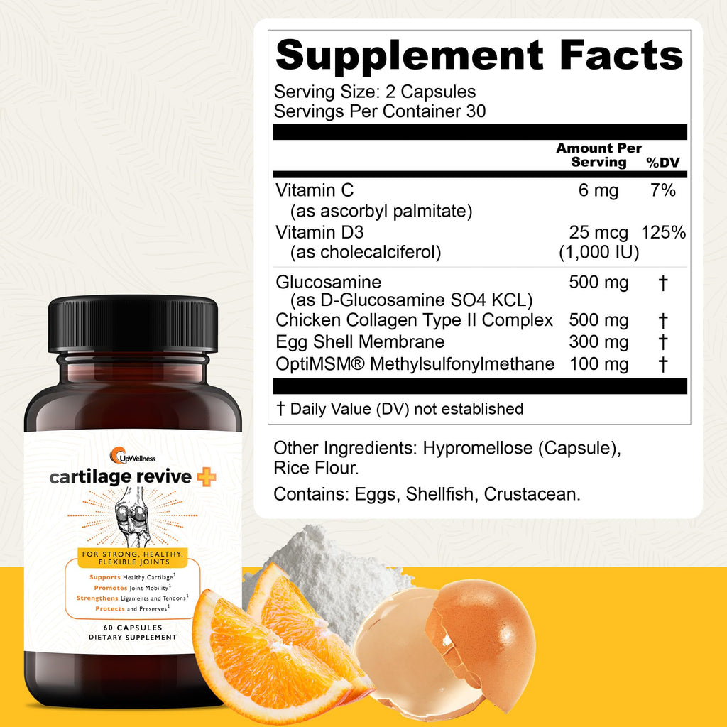 UpWellness Cartilage Revive Joint Support Type II Collagen

