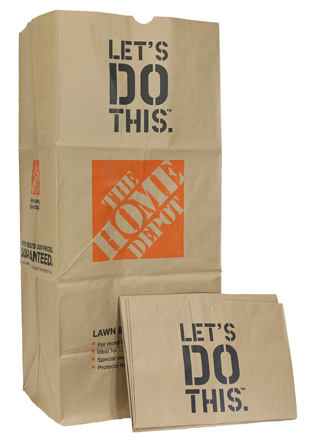 Home Depot Heavy-Duty Brown Paper Lawn and Refuse Bags