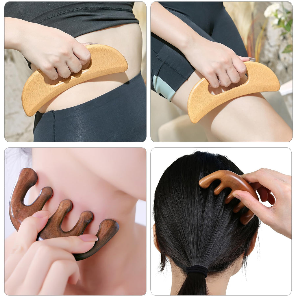 Xokocli Wood Therapy Massage Tools Kit

